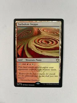 Turbulent Steppe - MTG Commander: Secrets of Strixhaven, Non-Foil Print - Image 1