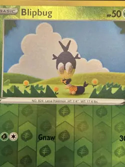 Blipbug 018/196 - 🌊 Lost Origin Common Pokemon TCG Reverse Holo 🖤 - LP - Image 3