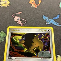 Tauros 12/100 Reverse Holo NM -Stamped Pokemon Card- EX Crystal Guardians (5z) - Image 2
