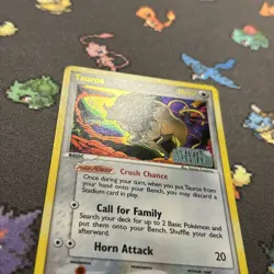 Tauros 12/100 Reverse Holo NM -Stamped Pokemon Card- EX Crystal Guardians (5z) - Image 3