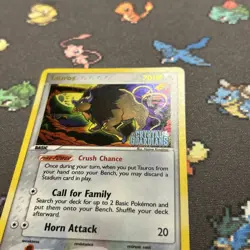 Tauros 12/100 Reverse Holo NM -Stamped Pokemon Card- EX Crystal Guardians (5z) - Image 4