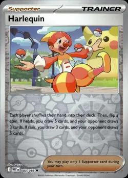 Harlequin 083/086 Uncommon White Flare Pokemon Reverse Holo Near Mint - Image 1