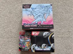 Pokemon Chaos rising Pokemon centre ETB, booster Box And Booster Bundle Set - Image 1