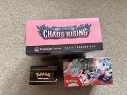 Pokemon Chaos rising Pokemon centre ETB, booster Box And Booster Bundle Set - Image 3