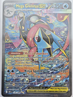 Mega Greninja ex 116/086 Me04: Chaos Rising Holo Pokemon TCG Near Mint SIR - Image 1