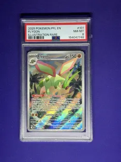 2025 POKEMON PFL EN FLYGON 101/094 PSA 8 - Image 1