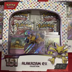 Pokemon TCG Scarlet and Violet - 151 Alakazam ex Collection Box x5 - Image 1