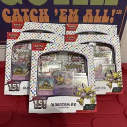 Pokemon TCG Scarlet and Violet - 151 Alakazam ex Collection Box x5 - Image 2