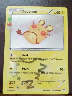 Dedenne RC10/RC32 Generations: Radiant Collection Holofoil Uncommon Pokemon TCG - Image 1