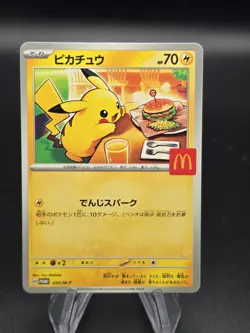 Pikachu 020/M-P McDonald's Promo 2025 Pokemon Card Japanese US SELLER FAST SHIP - Image 1