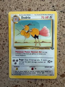 NM Pokemon Jungle NM 1999 Dodrio 34/64 - Image 1