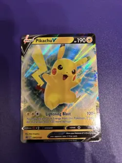 Pokemon TCG SWSH: Sword & Shield Promo Cards #SWSH198 Pikachu V LP - Image 1