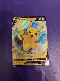 Pokemon TCG SWSH: Sword & Shield Promo Cards #SWSH198 Pikachu V LP - Image 3