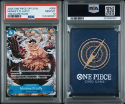 2025 ONE PIECE OP13-CARRYING ON HIS WILL TREASURE RARE MONKEY D. LUFFY PSA 10 - Image 3