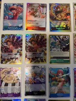 One Piece TCG Card Lot (SR, Jolly Roger Foils, Dons, Holos) Near Mint. 47 Cards - Image 2