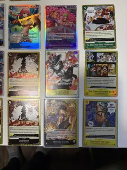 One Piece TCG Card Lot (SR, Jolly Roger Foils, Dons, Holos) Near Mint. 47 Cards - Image 5