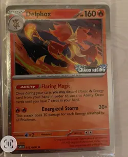 Pokemon TCG Delphox Promo Card Chaos Rising 013/086 Regular English. Sealed - Image 1