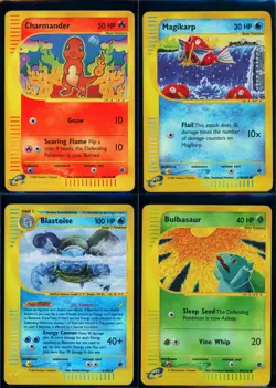 Pokemon EXPEDITION - 4 Reverse Holo Cards Bundle - ENG - Mixed Condition - Image 1