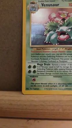 Wotc Promo Venusaur 13 holo ungraded MP Pokemon Card - Image 4