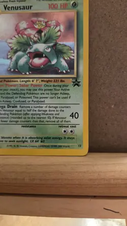 Wotc Promo Venusaur 13 holo ungraded MP Pokemon Card - Image 5
