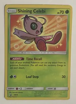 Shining Celebi Promo Holo SM79/SM Sm 2017 ENG Basic Pokemon TCG Card 70 HP - Image 1