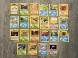 Lot of 22 Fossil Set Pokemon TCG Cards - Image 1