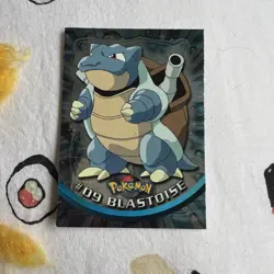 Pokemon TV Topps Chrome Blastoise #09 Rare Trading Card 2000 Pokemon - Image 1