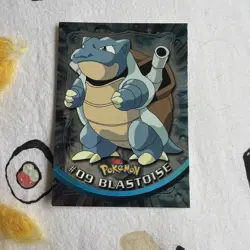 Pokemon TV Topps Chrome Blastoise #09 Rare Trading Card 2000 Pokemon - Image 2