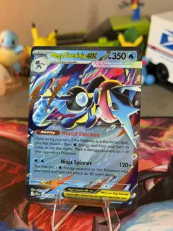 Mega Greninja EX Pokemon ME04: Chaos Rising #022/086 NM Double Rare - Image 2