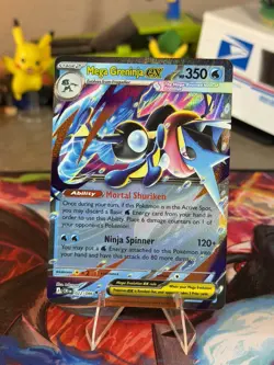 Mega Greninja EX Pokemon ME04: Chaos Rising #022/086 NM Double Rare - Image 3