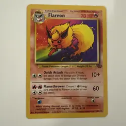 Flareon Jungle #19/64 NON-HOLO Rare Pokemon Card WotC - LP TCG - Image 1