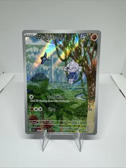 Pokemon TCG Meditite 153/142 Illustration Rare Stellar Crown NM - Image 1