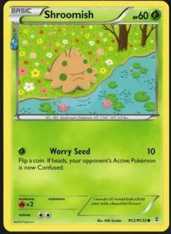 Shroomish RC2/RC32 Generations Radiant Collection Common Pokemon TCG 2016 LP - Image 1