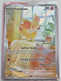 Fennekin 080 Pokemon Center Stamp Black Star Promo Chaos Rising Sealed - Image 1