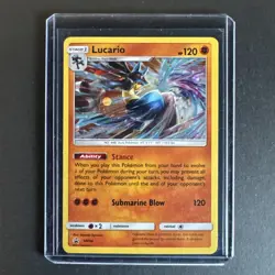 Promos Lucario Holo SM54 Sun & Moon Pokemon TCG 2017 SM Black Star - Image 1