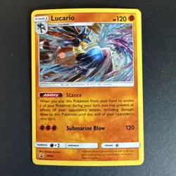 Promos Lucario Holo SM54 Sun & Moon Pokemon TCG 2017 SM Black Star - Image 2