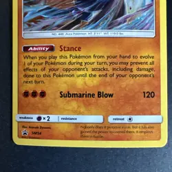 Promos Lucario Holo SM54 Sun & Moon Pokemon TCG 2017 SM Black Star - Image 3