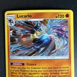 Promos Lucario Holo SM54 Sun & Moon Pokemon TCG 2017 SM Black Star - Image 4