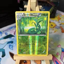 Serperior 7/124 Rare Fates Collide Pokemon Reverse Holo LP - Image 1