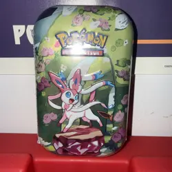 💗💗Prismatic Evolutions Mini Tin *SEALED* Sylveon Cute Pokemon 💗💗 - Image 1
