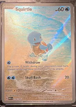 Pokemon TCG Squirtle 170/165 Sv: Scarlet & Violet 151 Illustration Rare GEM - Image 1