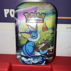 Pokemon TCG Vaporeon Mini Tin Prismatic Evolutions – Factory Sealed Unopened - Image 1