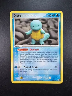 2005 Pokemon Ditto (Squirtle) EX Delta Species 64/113 Non-holo Regular - Image 1