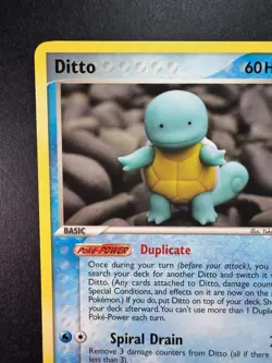 2005 Pokemon Ditto (Squirtle) EX Delta Species 64/113 Non-holo Regular - Image 2
