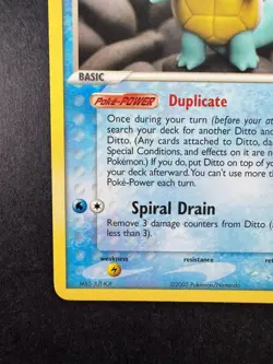2005 Pokemon Ditto (Squirtle) EX Delta Species 64/113 Non-holo Regular - Image 4