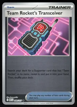 Team Rocket's Transceiver 209/217 Ascended Heroes Pokemon Reverse Holo NM - Image 1