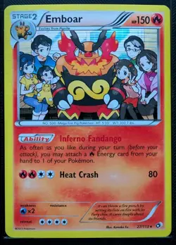 Pokemon Emboar 27/113 Holo Rare 150 HP 2013 Legendary Treasures Stage 2 - Image 1