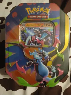 Pokemon TCG: Mega Charizard X Ex Tin New/Factory Sealed - Image 1