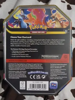 Pokemon TCG: Mega Charizard X Ex Tin New/Factory Sealed - Image 3