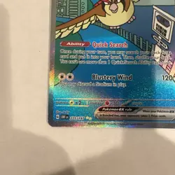 Pokemon Pidgeot ex Holo Full Art 225/197 SV03 Obsidian Flames 280 HP 2023 - Image 5
